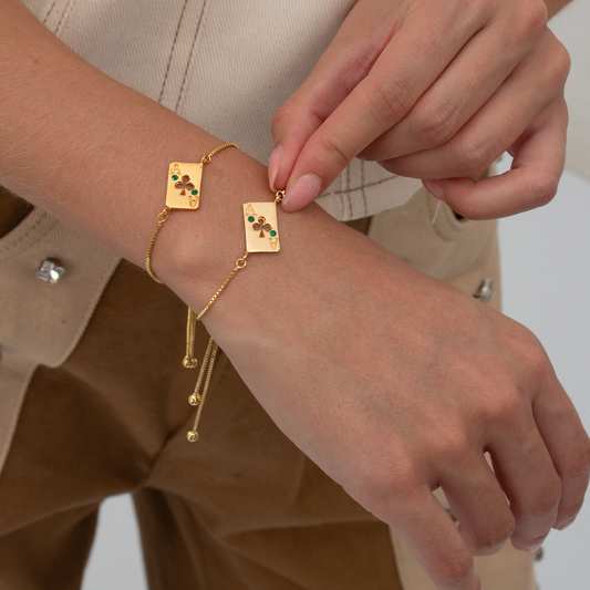 PULSERA MEDIA PETAL LUCK
