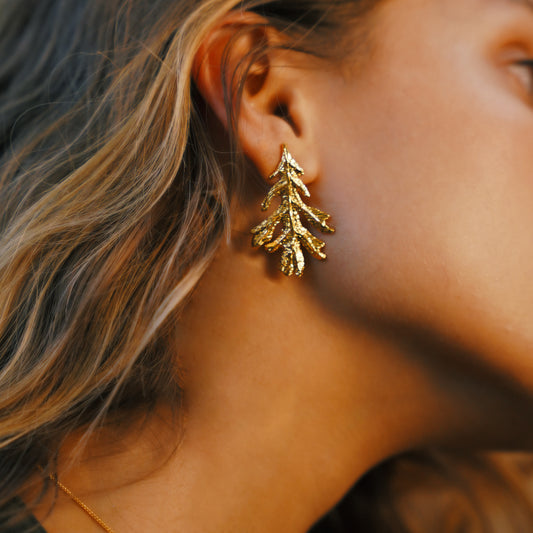 ARETES HOJA DE OTOÑO