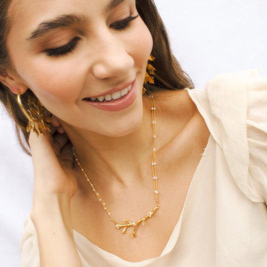 COLLAR PENSAMIENTO PERLA