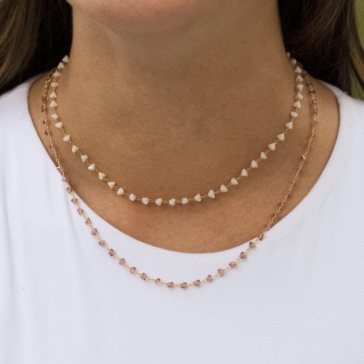 COLLAR CRISTAL ROJO