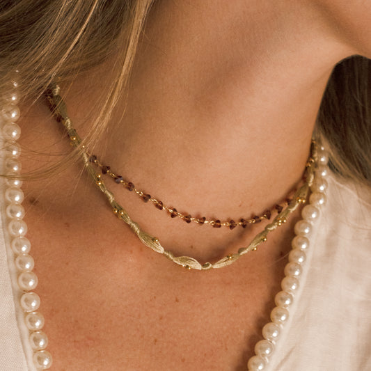 COLLAR SIARA SILK BEIGE