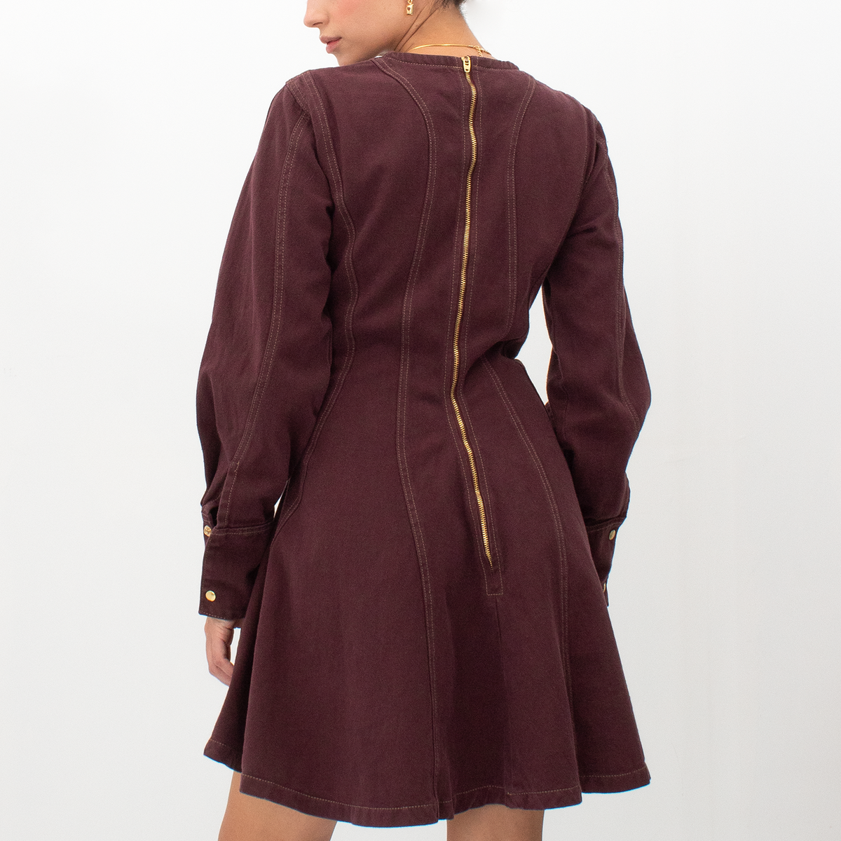 VESTIDO ALIC VINO