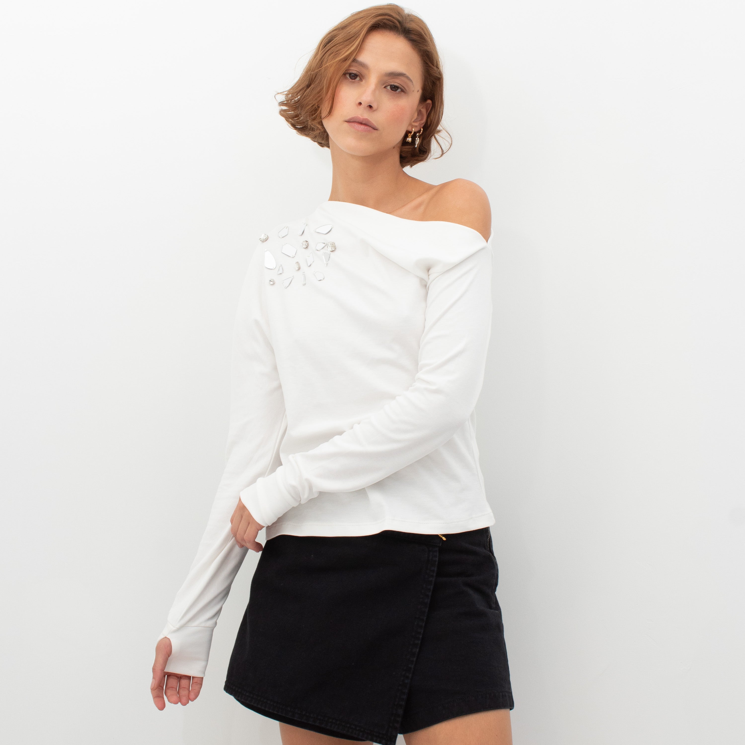 CAMISA LUSTRE IVORY