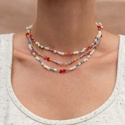 COLLAR ROSY HEART