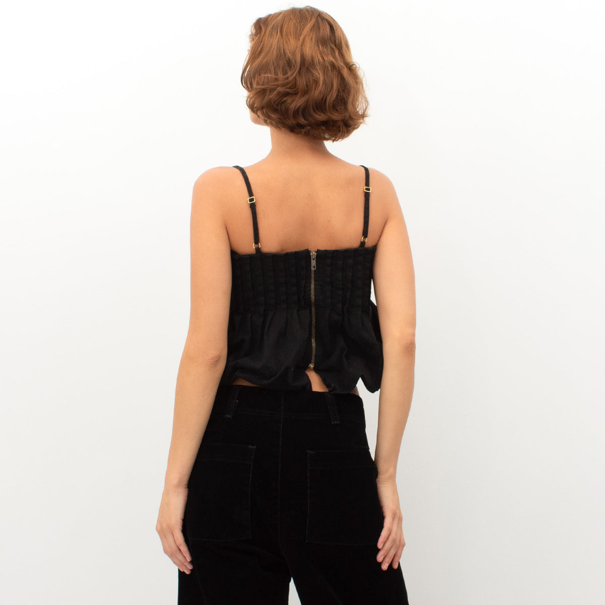 CROP TOP GLOB BLACK