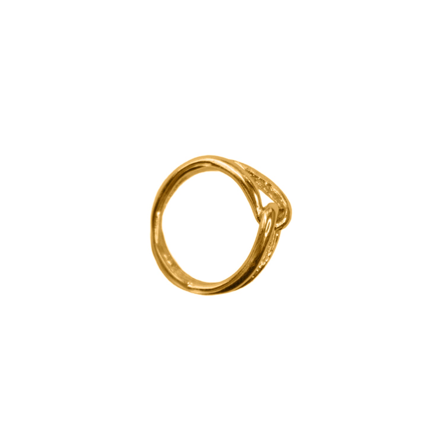 CROSS RING PLATED GOLD