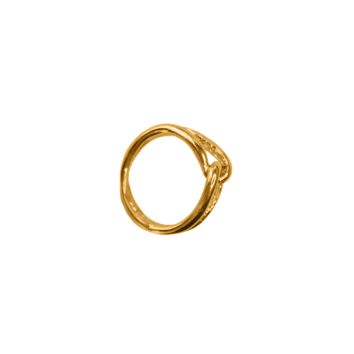 CROSS RING PLATED GOLD