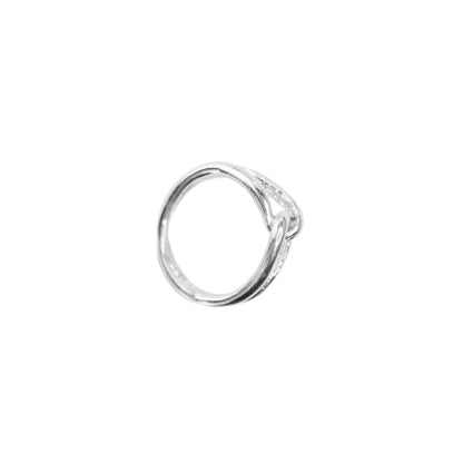 CROSS RING - PLATED SILVER