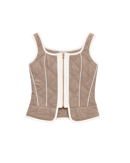 CORSET UNA TAUPE