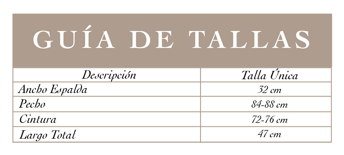 Guía de tallas