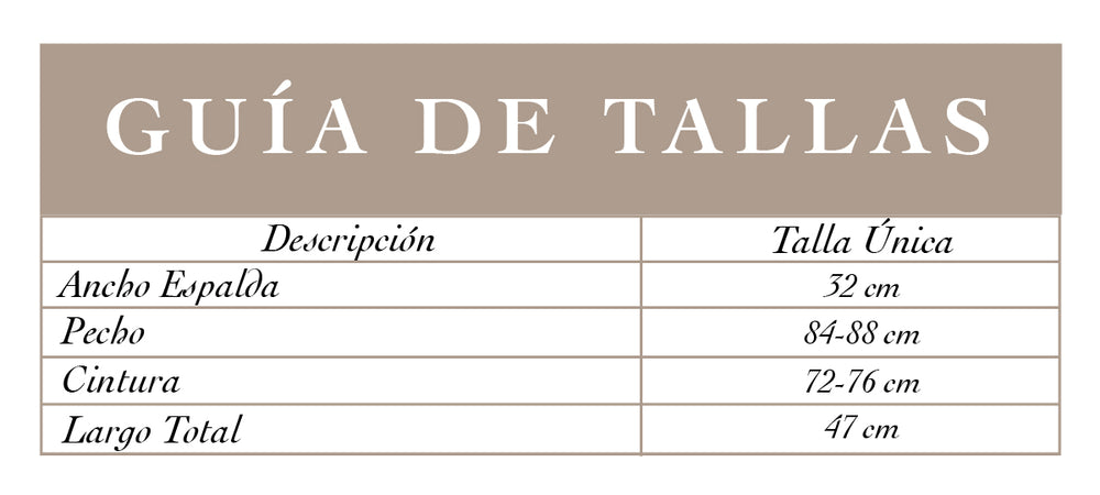 Guía de tallas