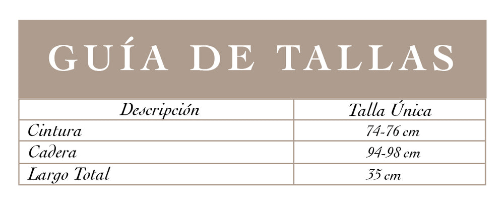 Guía de tallas