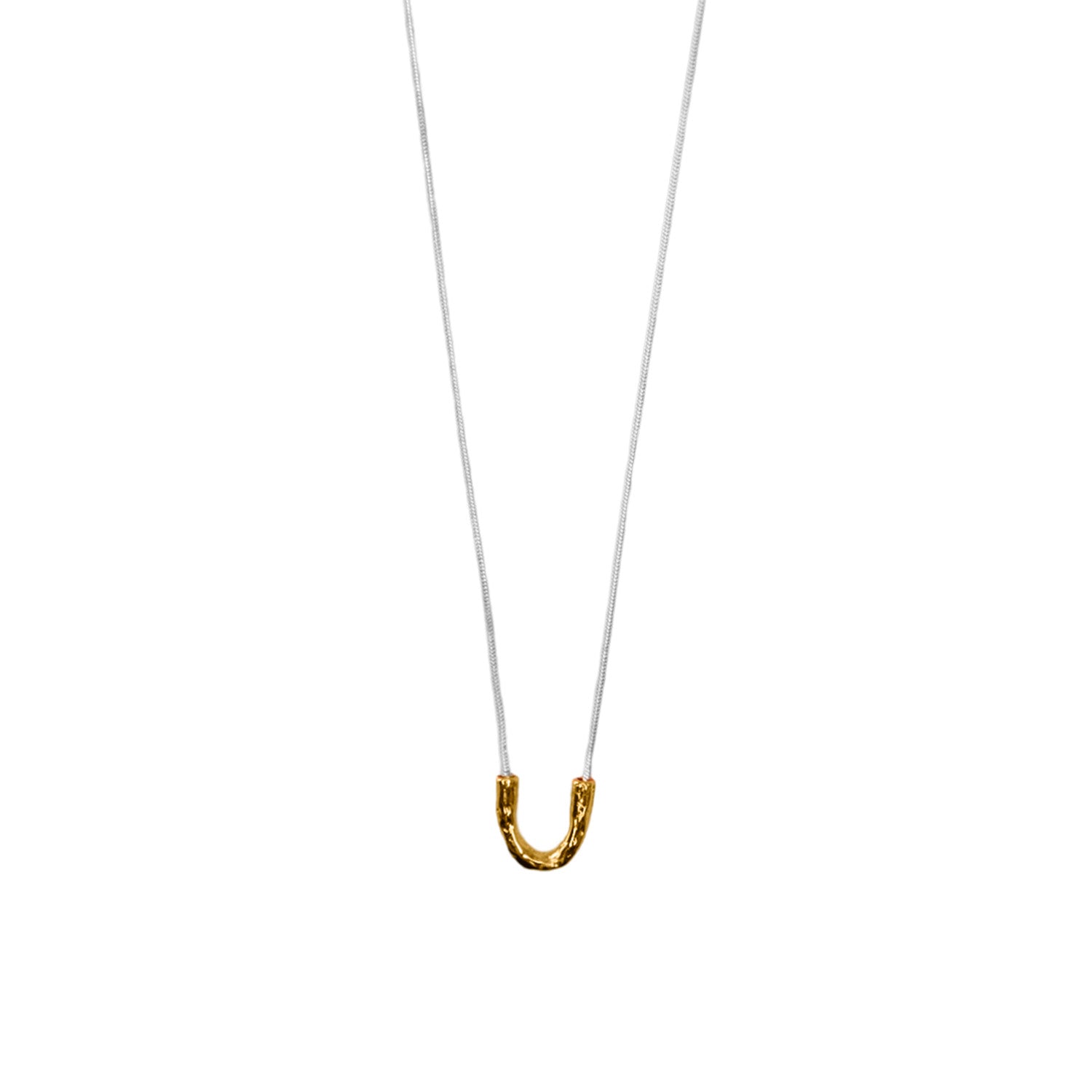 HORSESHOE NECKLACE - GOLD & SILVER