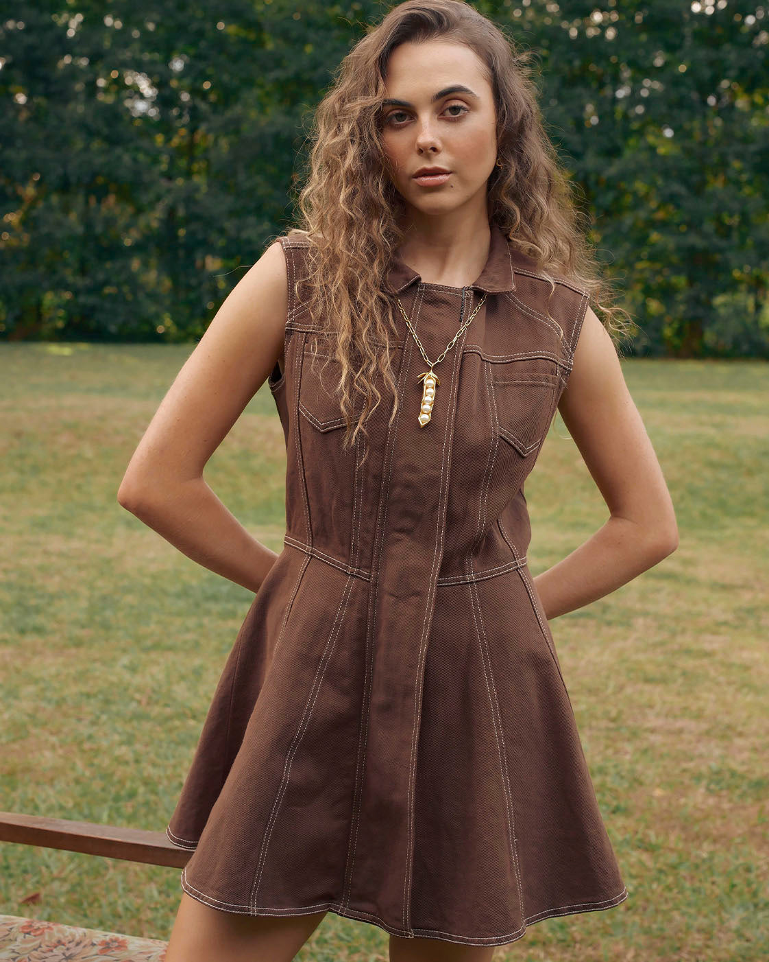 VESTIDO ZELVA MOCCA