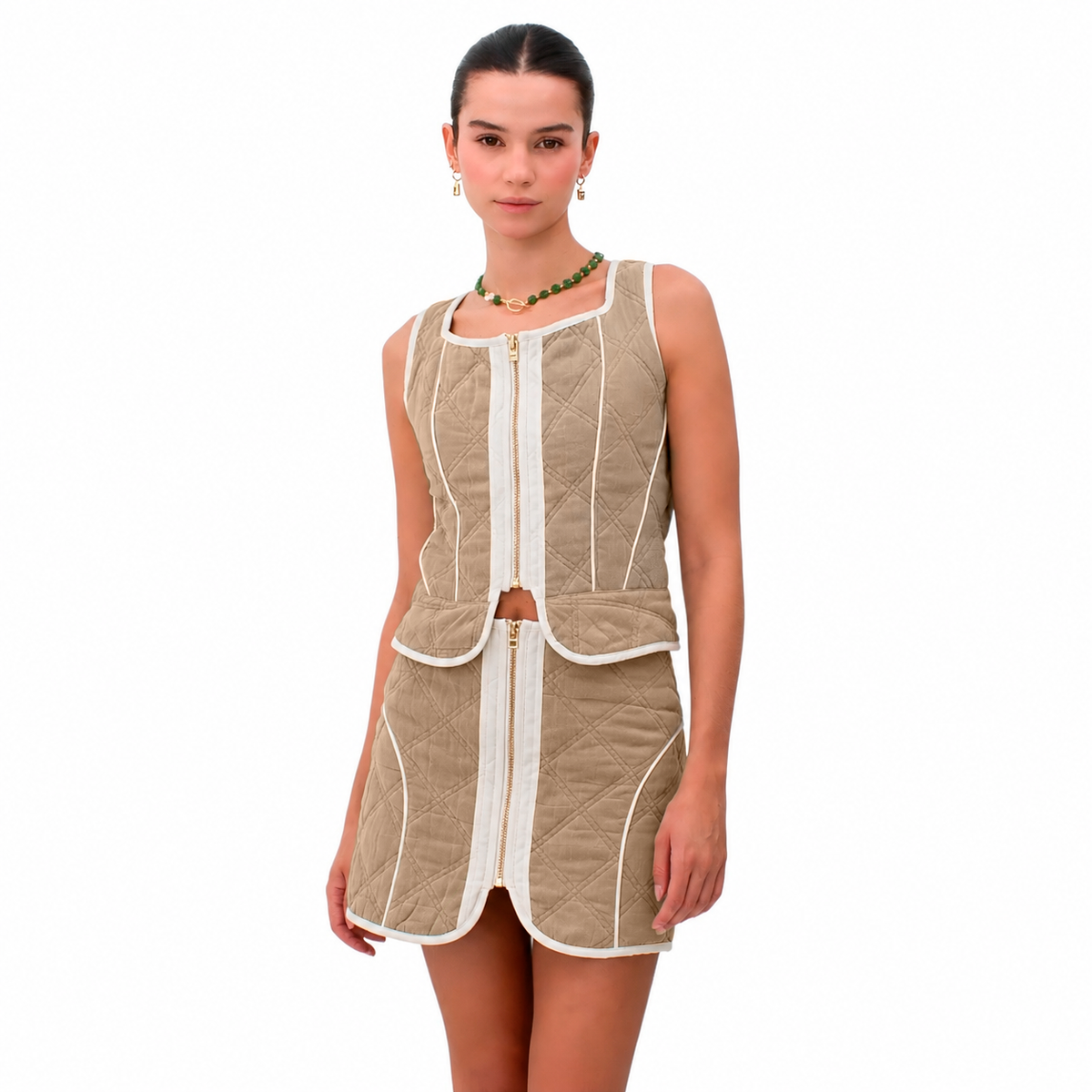 CORSET UNA TAUPE
