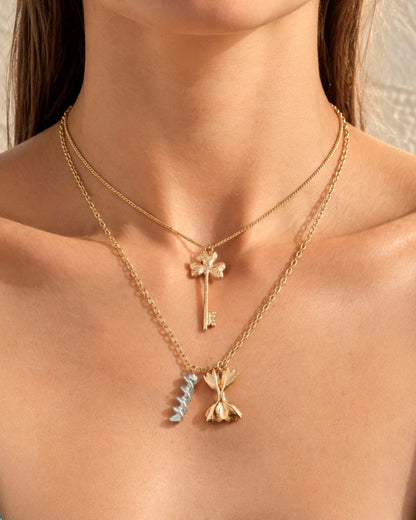 COLLAR CORTO CLOVER KEY