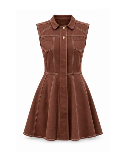 VESTIDO ZELVA MOCCA