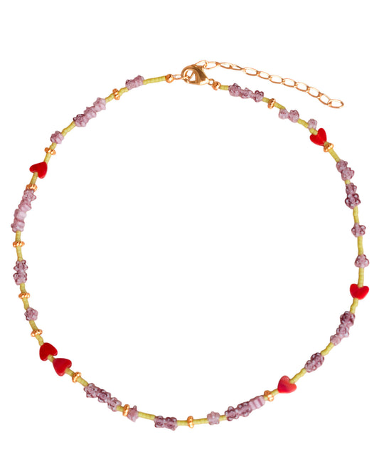 COLLAR ROSY HEART