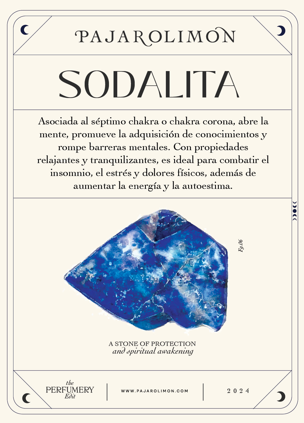 SODALITA PERFUMERY AMULET