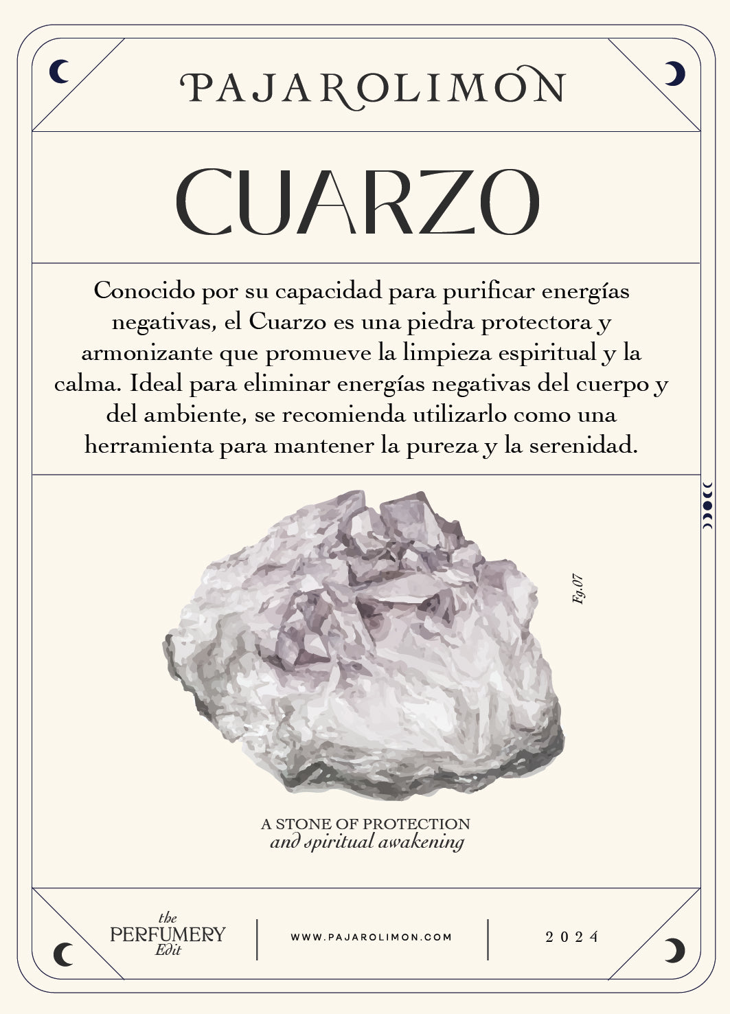 CUARZO PERFUMERY AMULET
