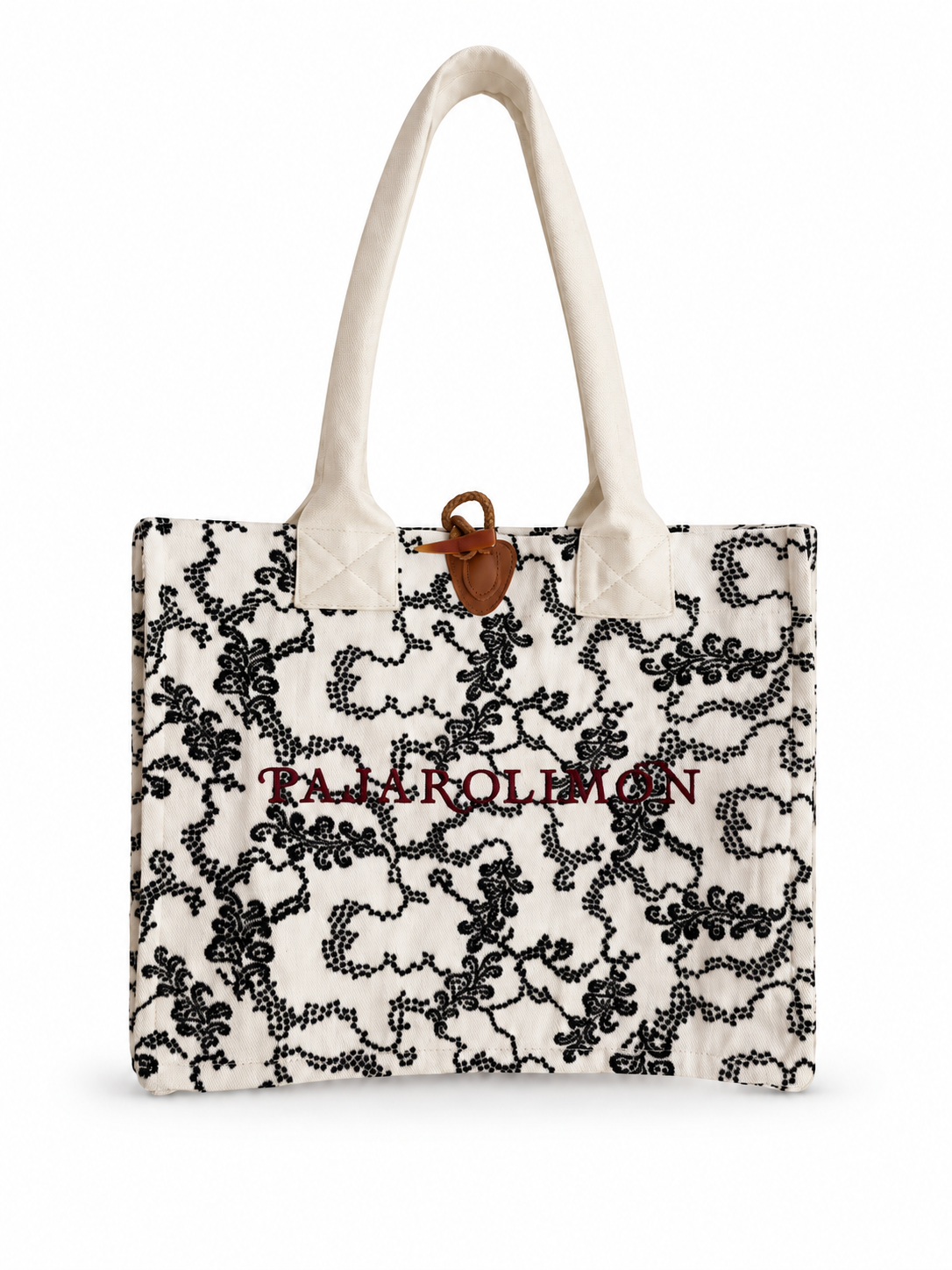TOTE BAG ENCAJE NEGRO