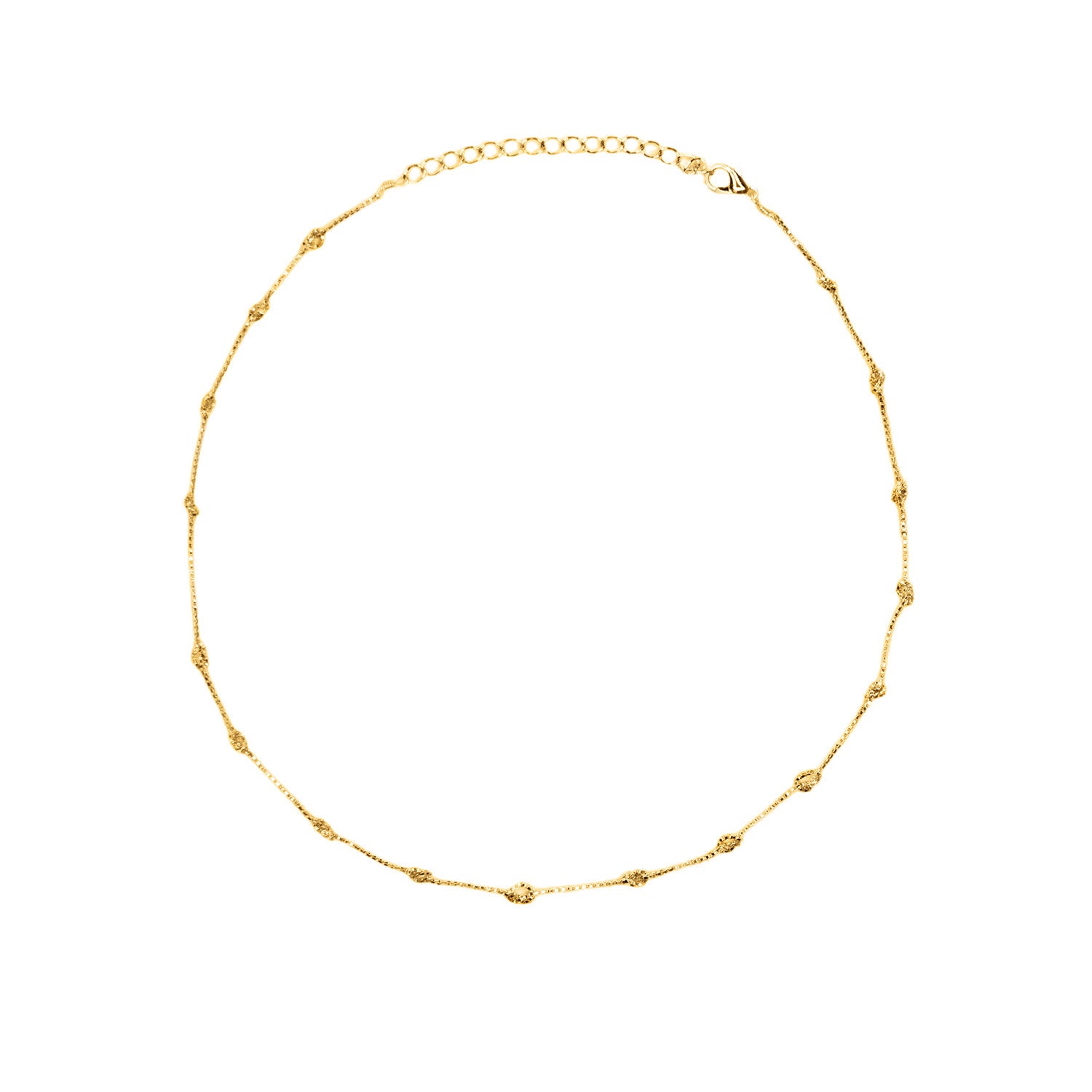 TWIST PENDANT NECKLACE - PLATED GOLD