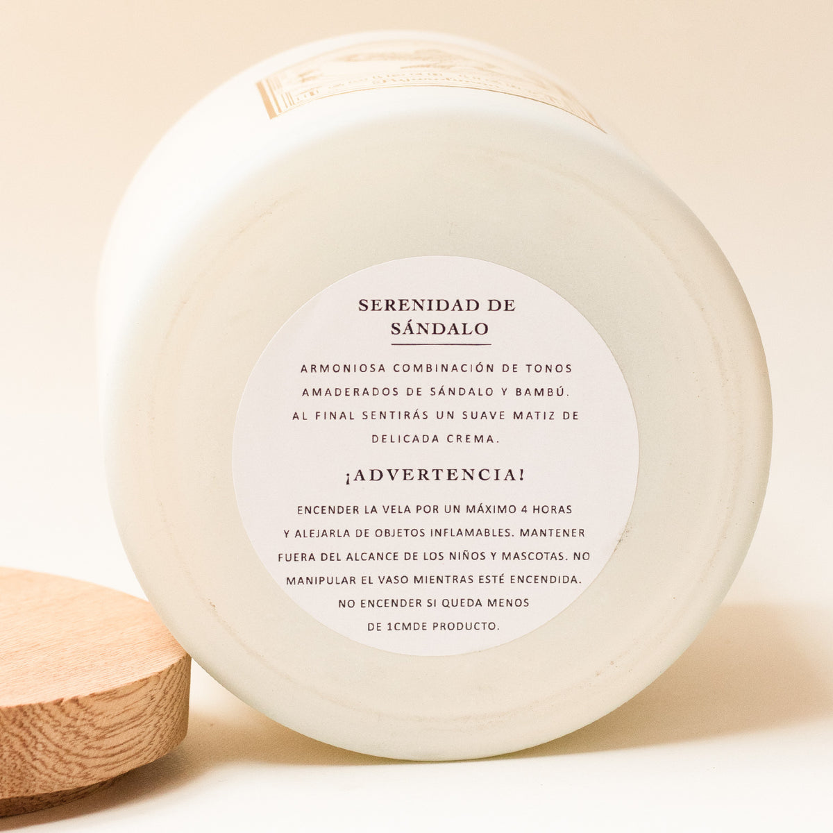VELA AROMATICA SERENIDAD DE SÁNDALO 200GR