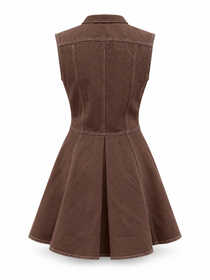 VESTIDO ZELVA MOCCA