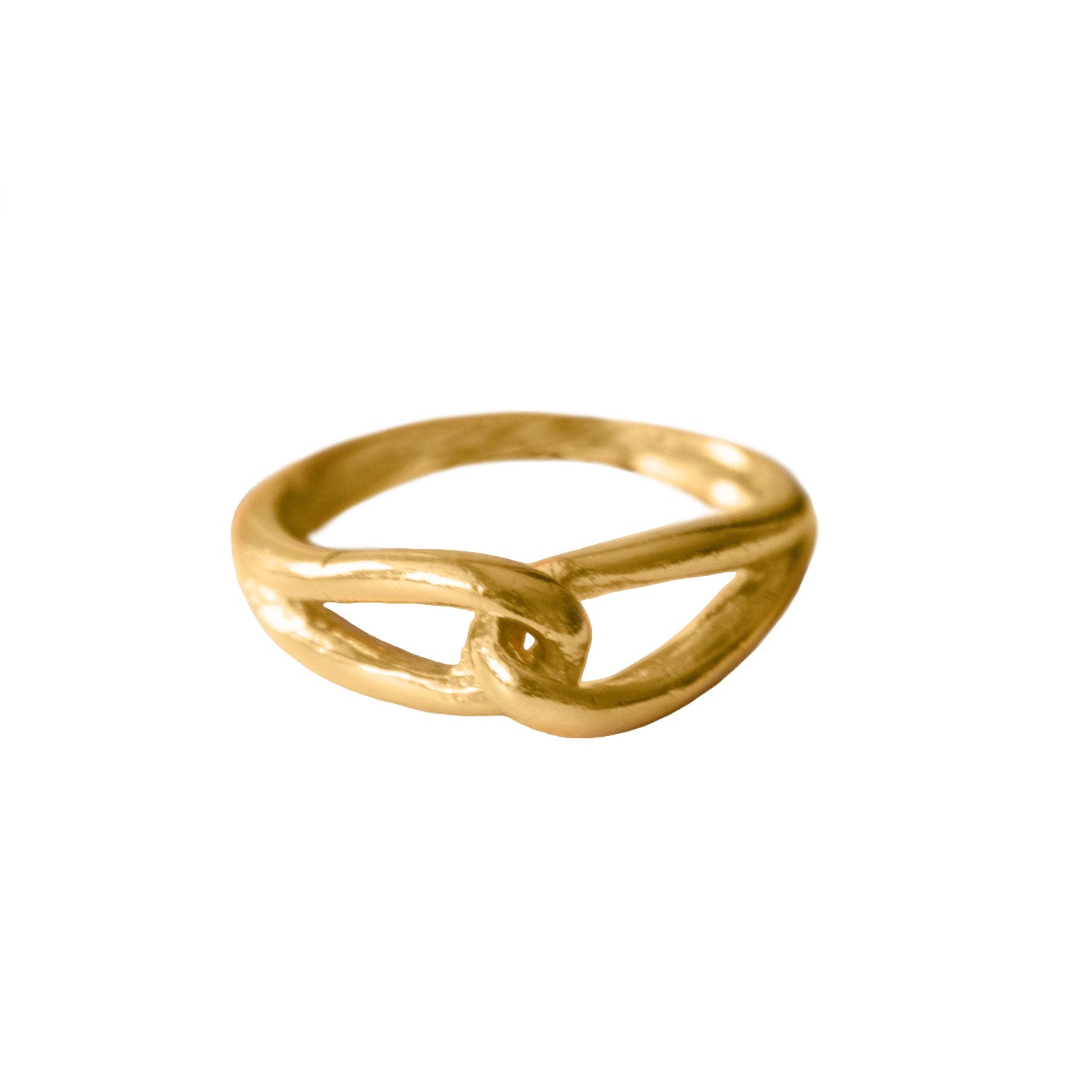 CROSS RING PLATED GOLD