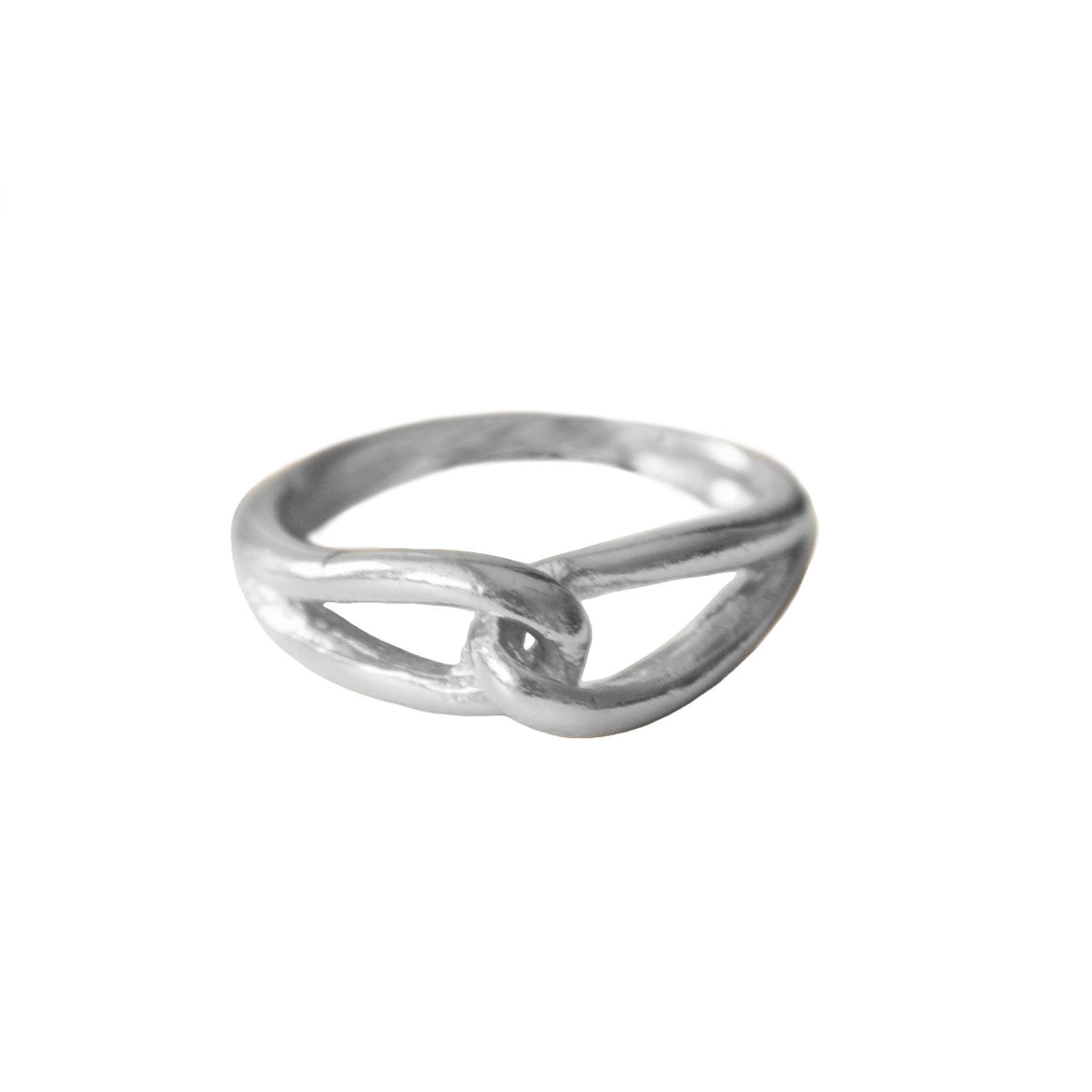 CROSS RING - PLATED SILVER