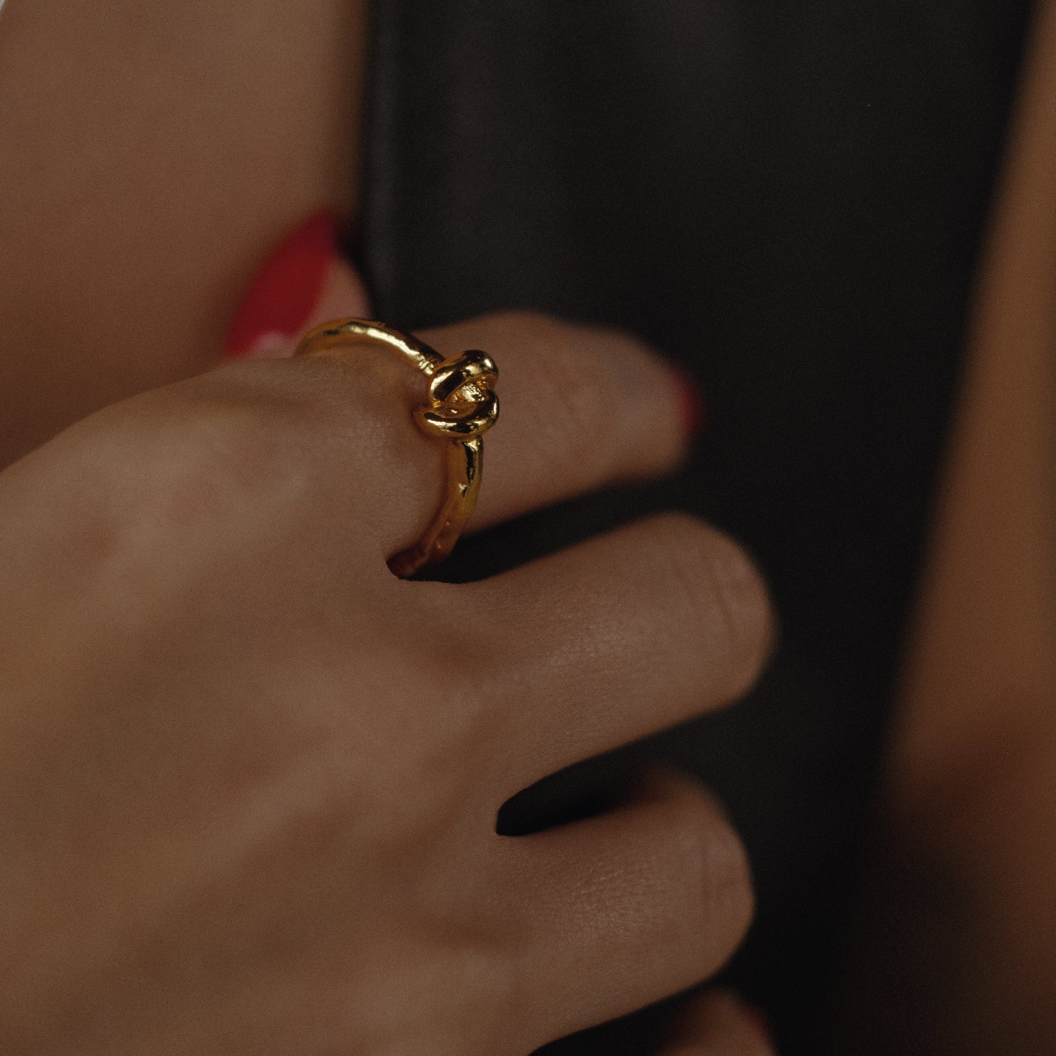 LOOP RING - PLATED GOLD
