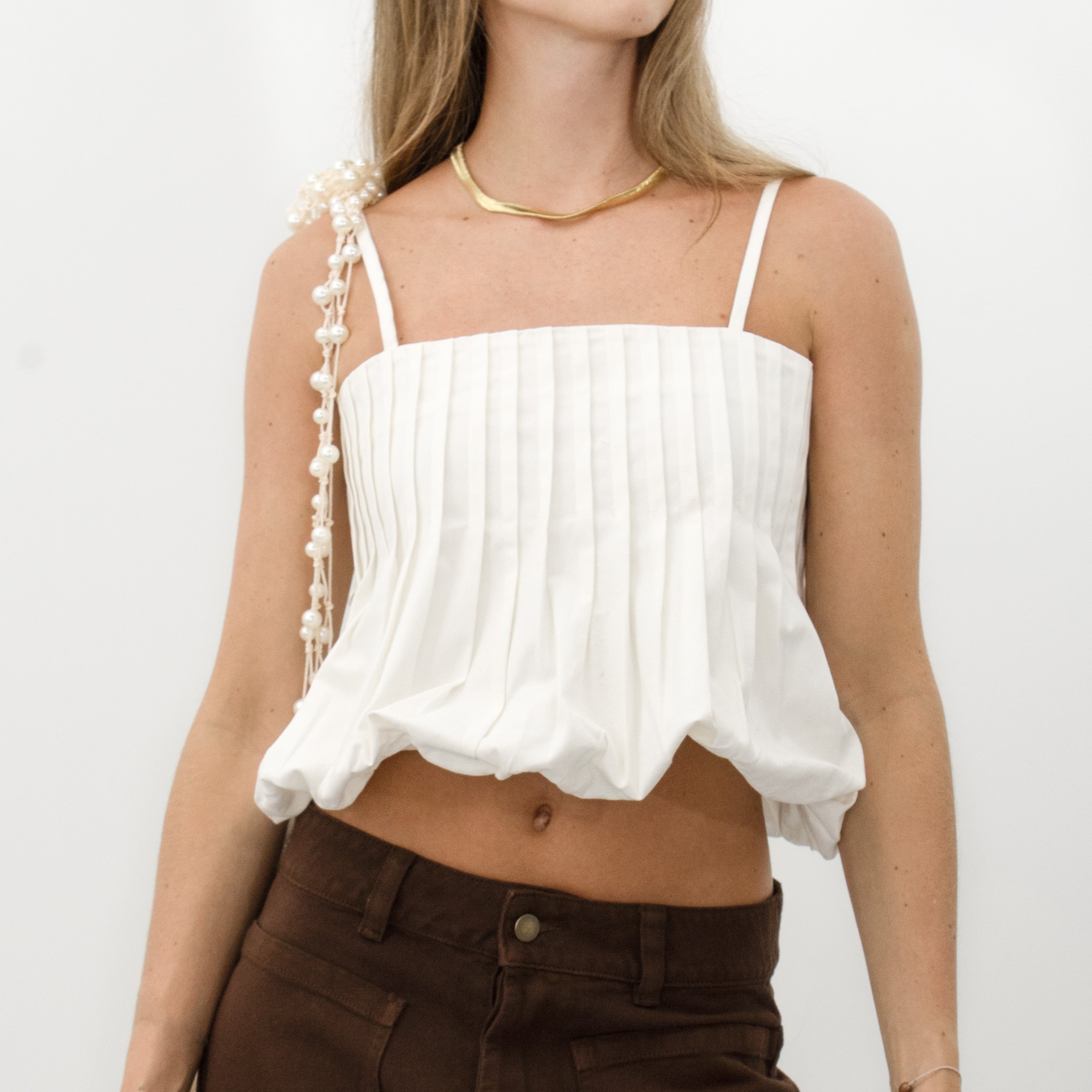 CROP TOP GLOB IVORY