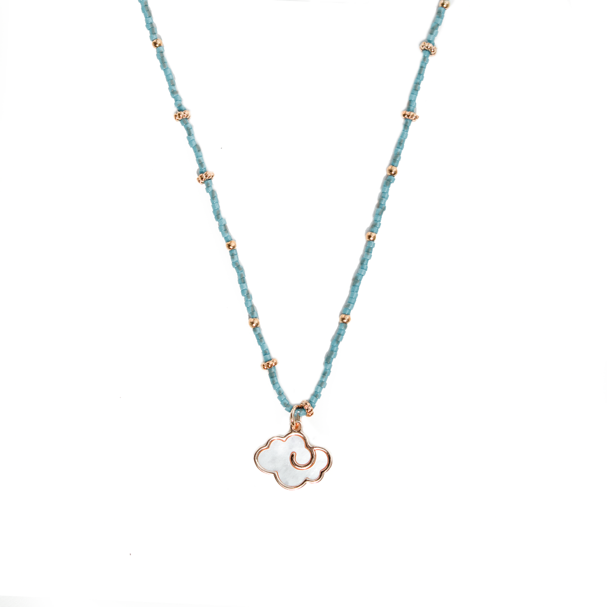 COLLAR CORTO NEBULA SKY BLUE