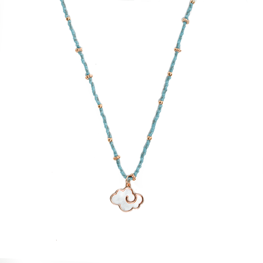COLLAR CORTO NEBULA SKY BLUE