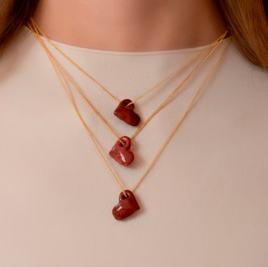 COLLAR RED GLASSE