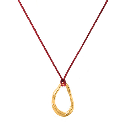 COLLAR LUMAN SILK VINOTINTO