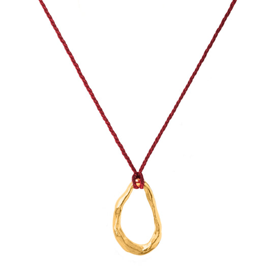 COLLAR LUMAN SILK VINOTINTO