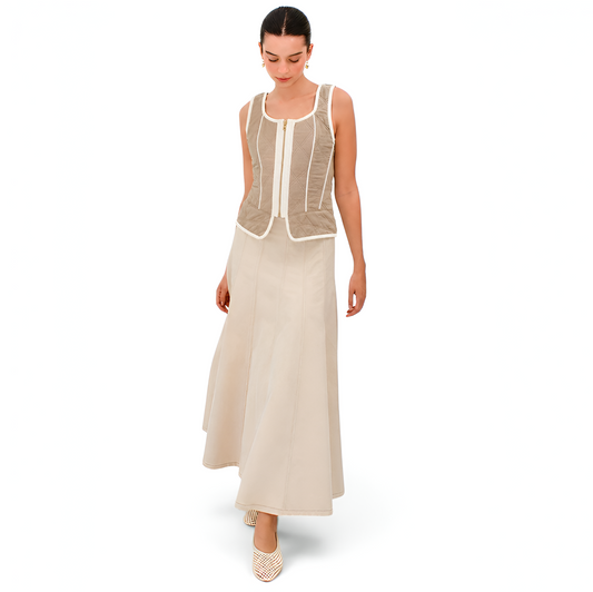 CORSET UNA TAUPE
