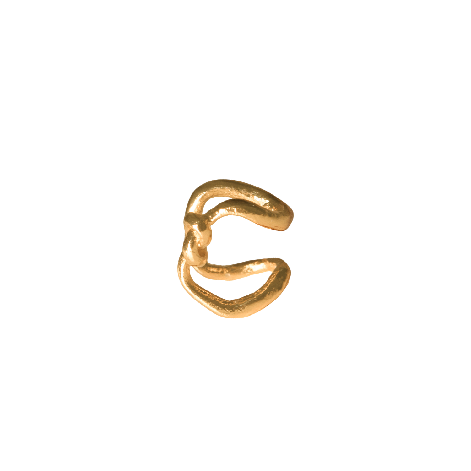 EAR CUFF LOOP DORADO