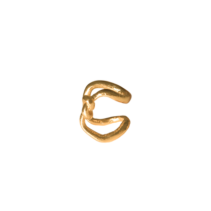 EAR CUFF LOOP DORADO