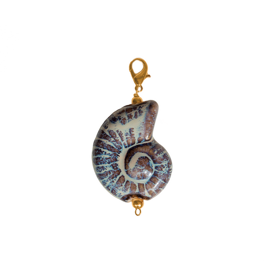 DIJE CARACOL MAXI AZUL