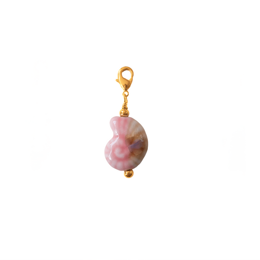 DIJE CARACOL ROSADO
