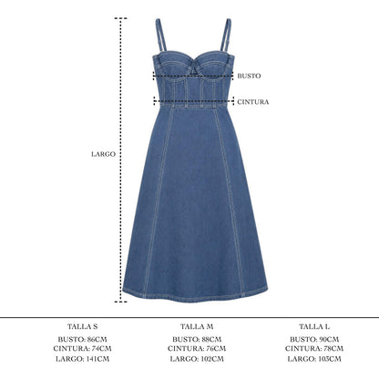 VESTIDO DUNE AZUL
