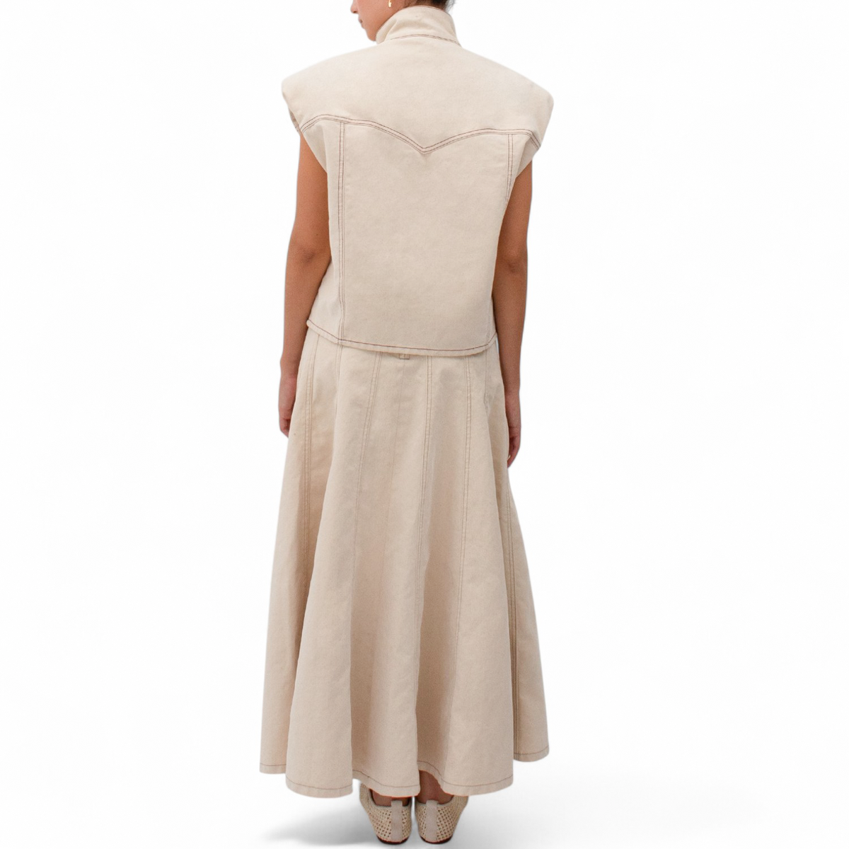 FALDA GEMA IVORY VELVET