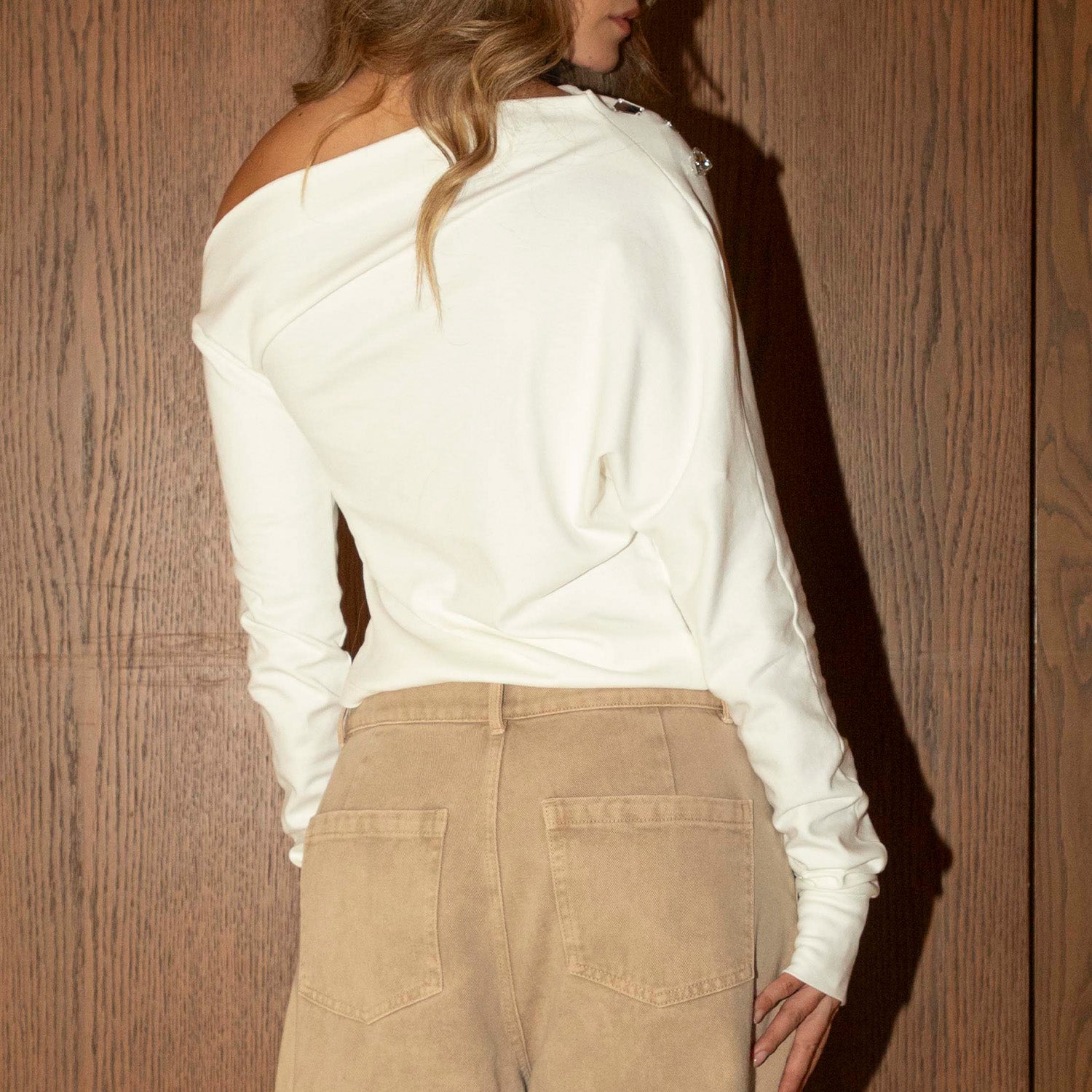 CAMISA LUSTRE IVORY