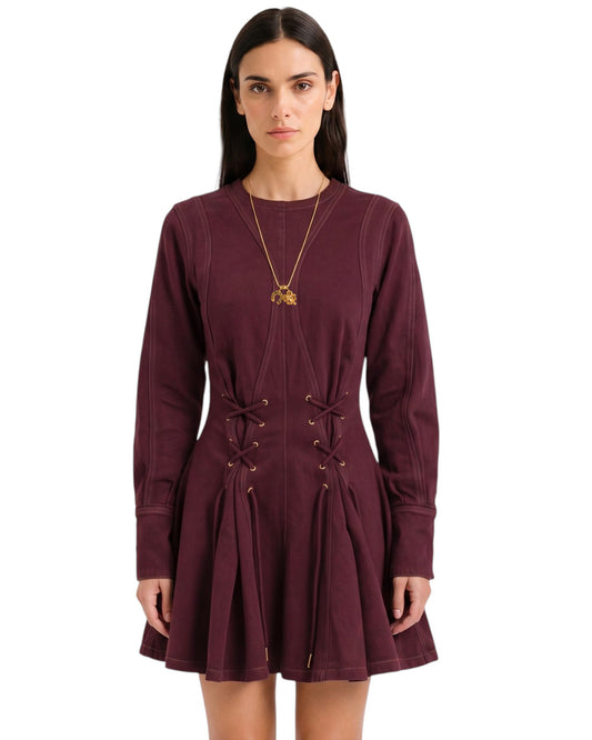 VESTIDO ALIC VINO