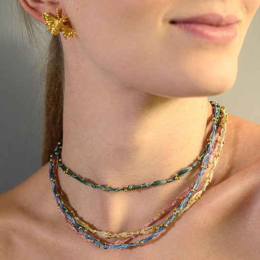 COLLAR SIARA SILK VERDE