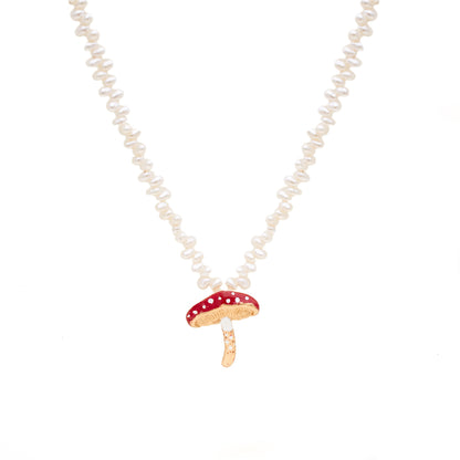 COLLAR SETA PERLAS