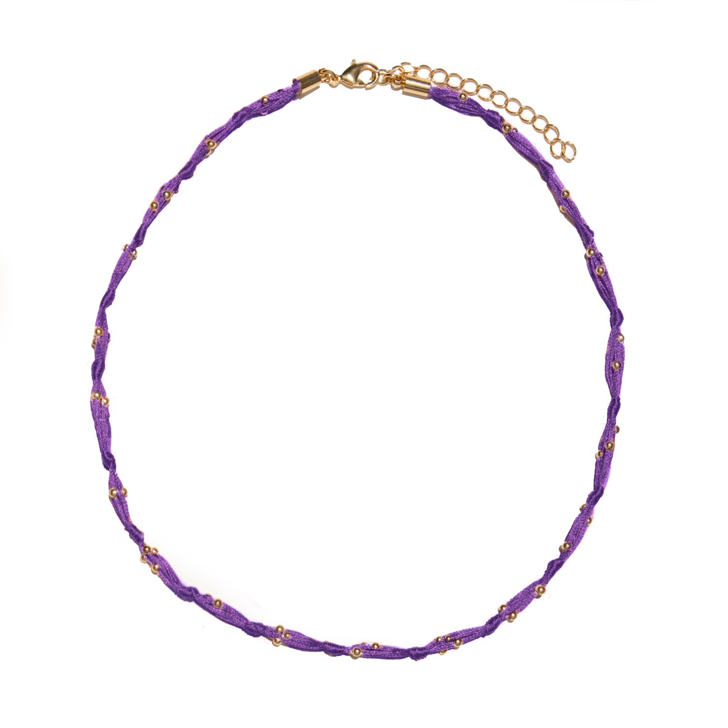 COLLAR SIARA SILK PURPLE