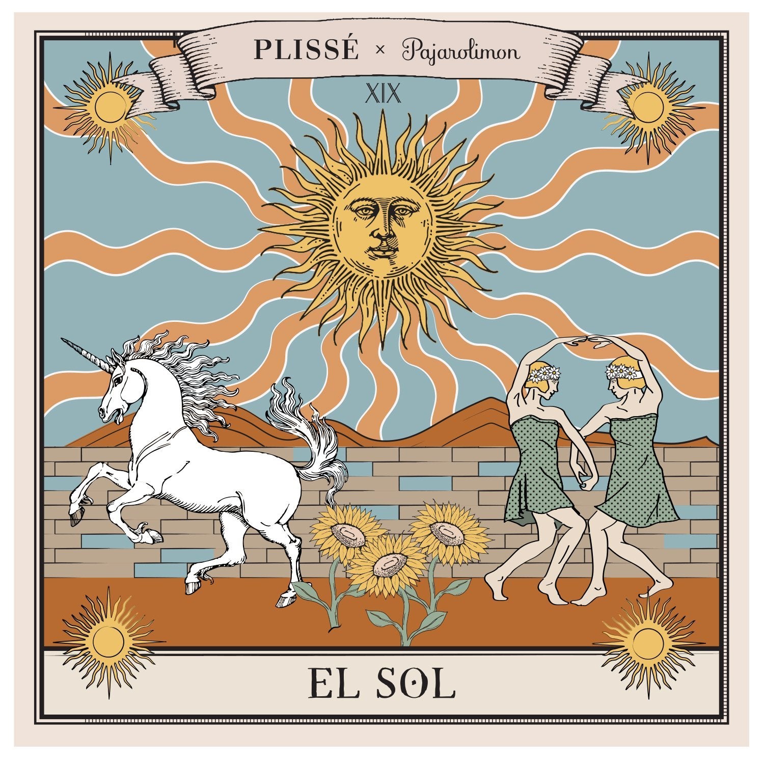 PAÑOLETA SOL PLISSÉ+ PAJAROLIMON